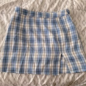 Cute gingham mini skirt